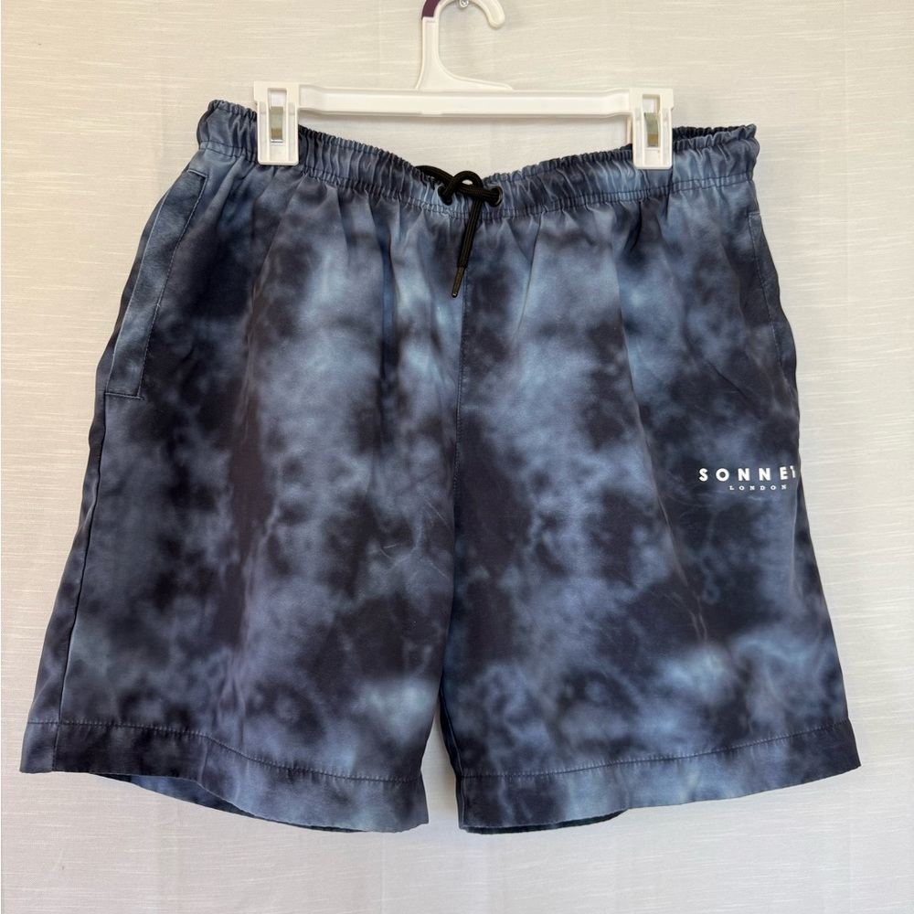 Sonneti London Tie Dye Swim Shorts In Multicolor Blue